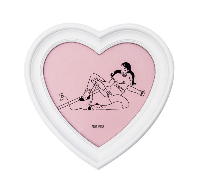 Guilty Pleasure Frame (white/pink/black)